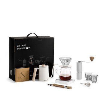 Подарунковий набір бариста 10 в 1 MHW-3BOMBER M1 Drip Coffee Set Deluxe Білий (CS5567W) cd43ed96 фото