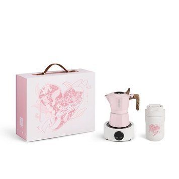 Подарунковий набір для приготування гейзерної кави 5 в 1 MHW-3BOMBER Flipped Mokka Pot Gift Box Рожевий (CS7075P-OS) bcc4f970 фото