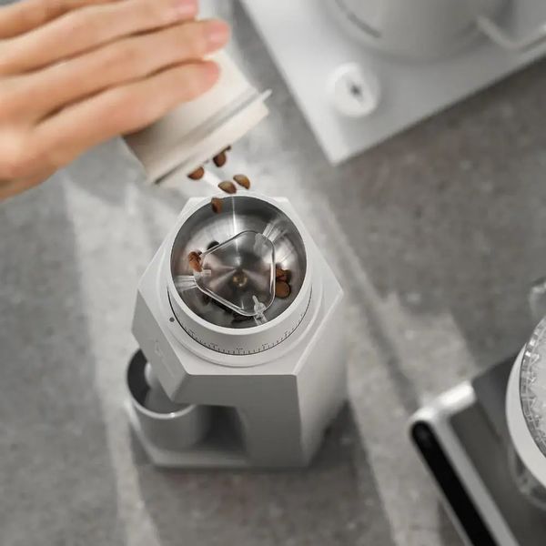 Electric Coffee Grinder MHW-3Bomber Sniper Titanium Coffee Grinder White