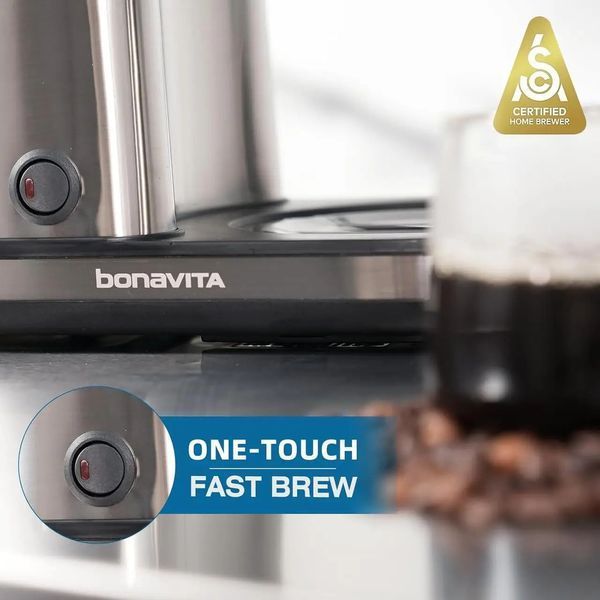 Фільтр кавоварка Bonavita Connoisseur 8 Cup Stainless Steel Carafe BV1900TS-CE фото
