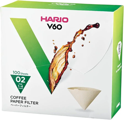 Hario V60 Coffee Paper Filters, 100pcs