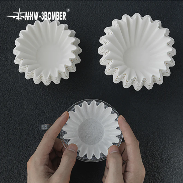Фільтри паперові V60 для пуровера MHW-3BOMBER Cake Shaped Wave 155 на 1-2 персони 50шт (FP5457) 67fe0c79 фото
