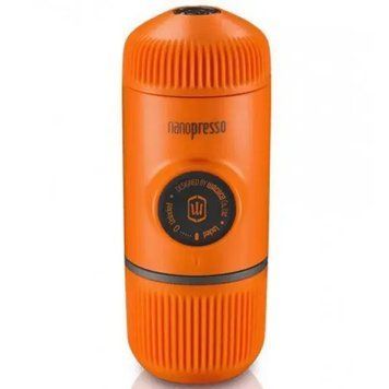 Портативна еспресо-кавоварка Wacaco Nanopresso помаранчева, механічна, для меленої кави 70789 фото