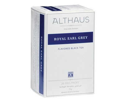 Чорний чай Althaus Royal Earl Grey у пакетиках 20 шт cht002 фото